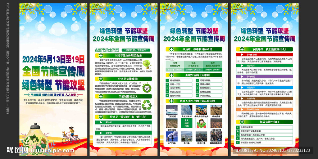 全國節能宣傳周展板