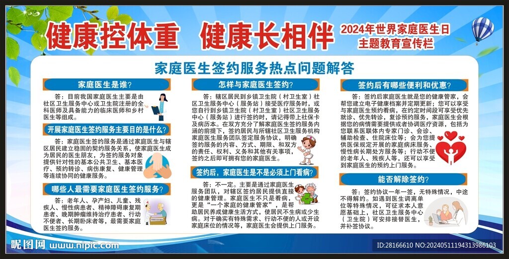 世界家庭醫(yī)生日宣傳欄