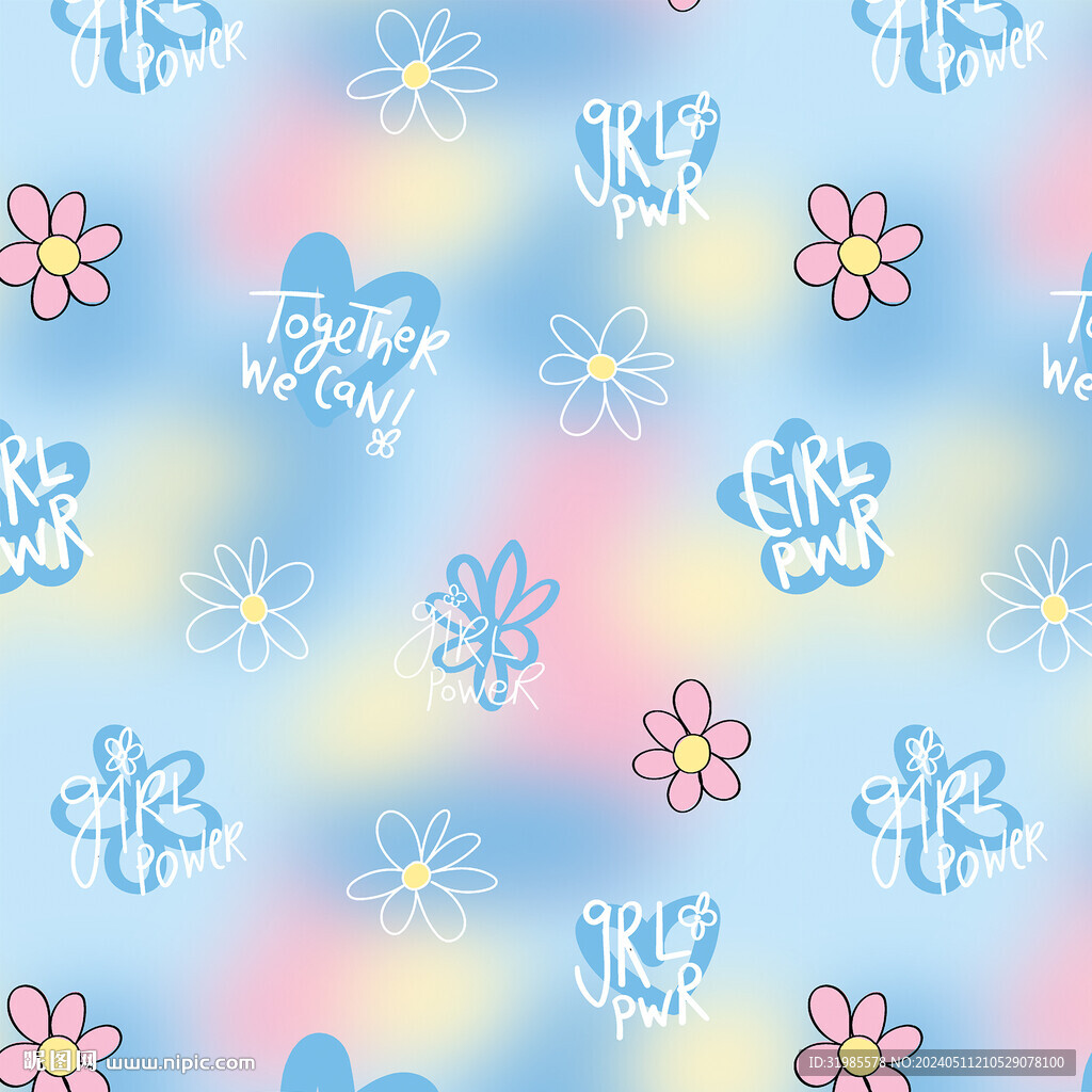 扎染小花