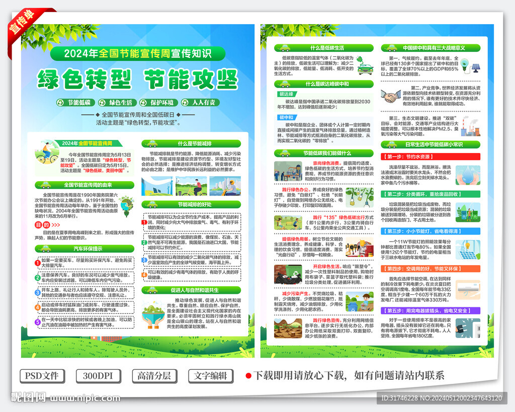 全國節能宣傳周宣傳單