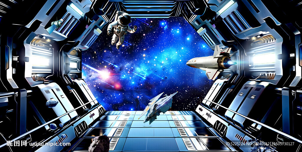 宇宙空間站背景墻