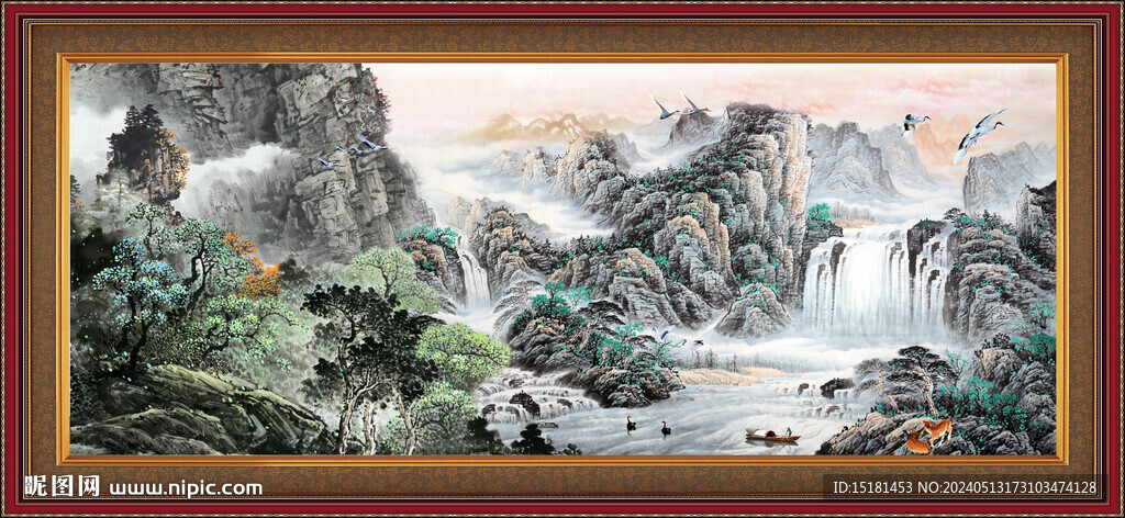 國畫山水風(fēng)景 