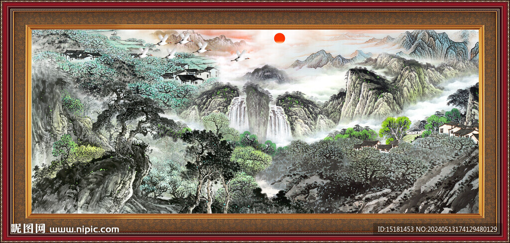 國(guó)畫山水風(fēng)景 