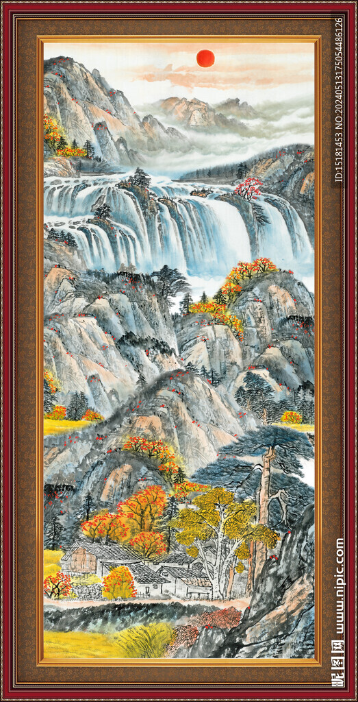 國(guó)畫(huà)山水風(fēng)景 