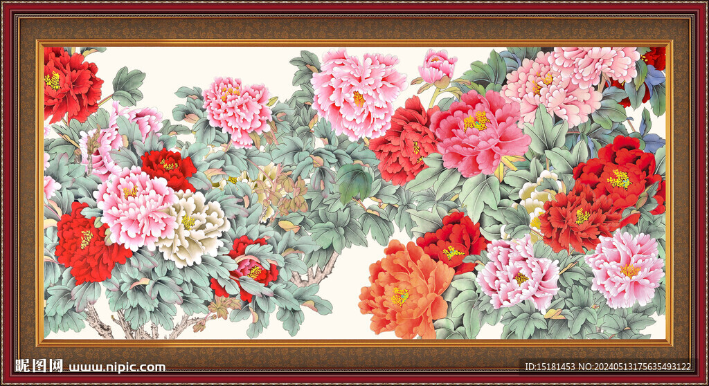 國(guó)畫牡丹 
