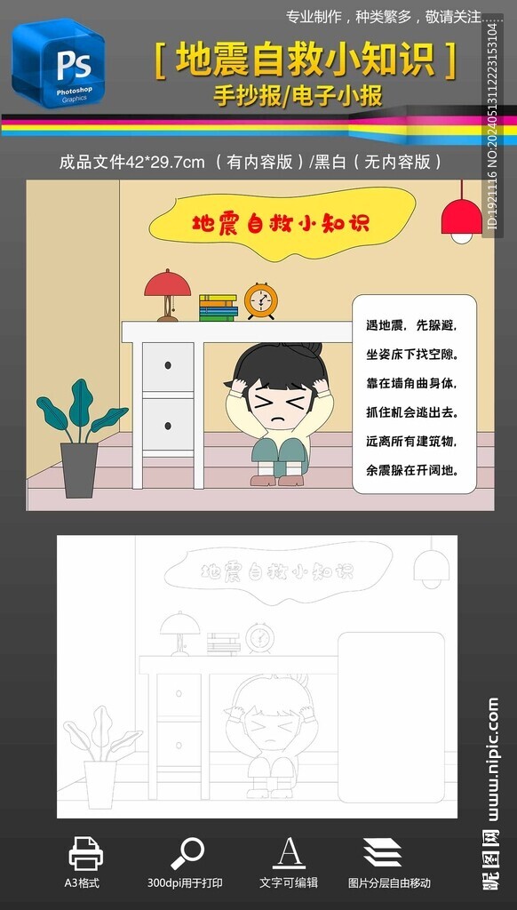 防震減災(zāi)手抄報(bào)小報(bào)地震小常識(shí)
