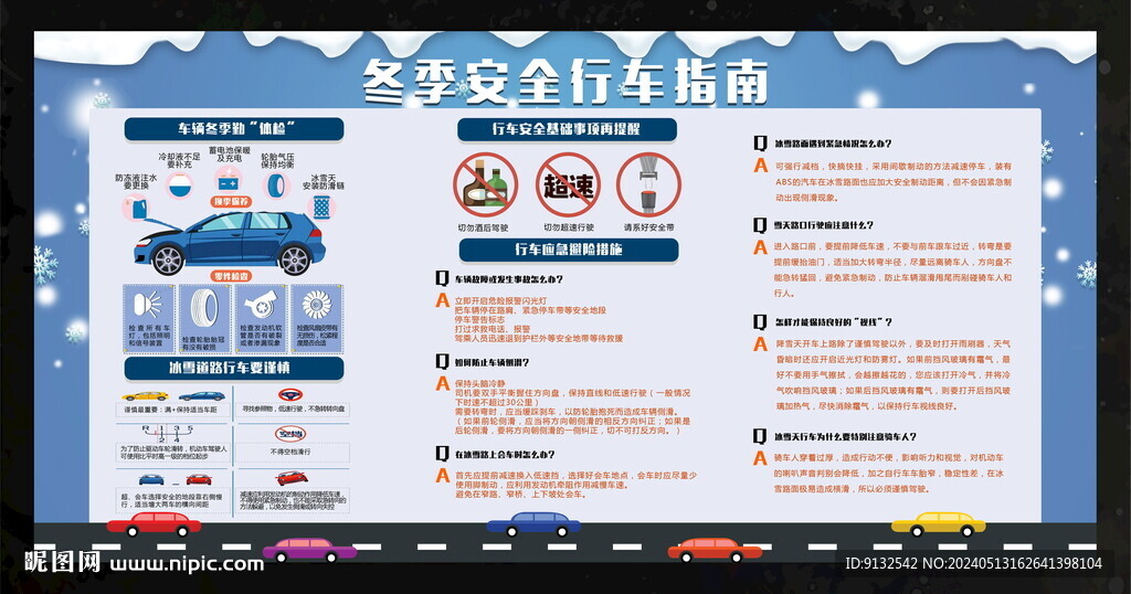 冬季安全行車指南