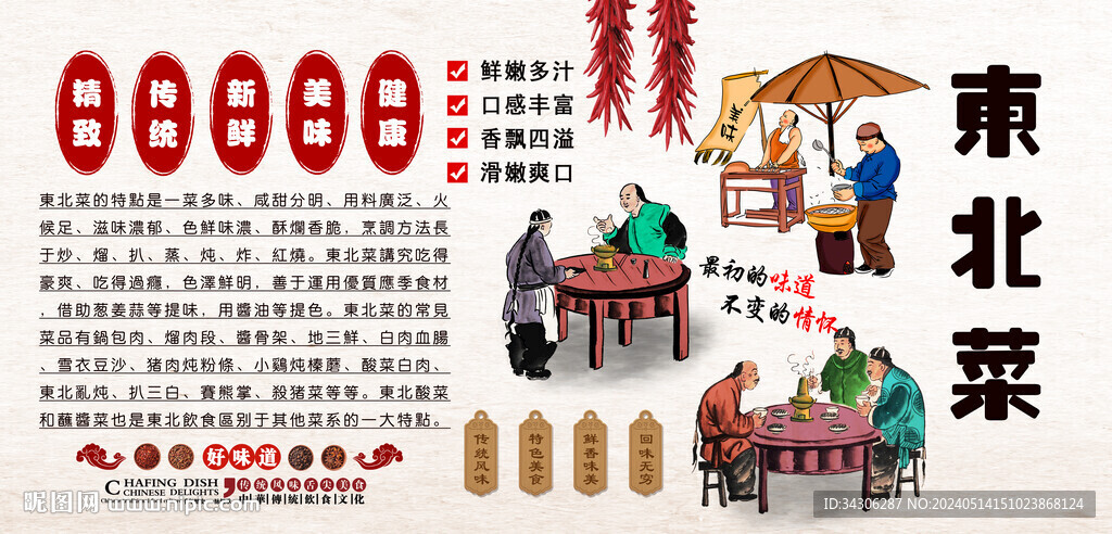 東北菜背景墻