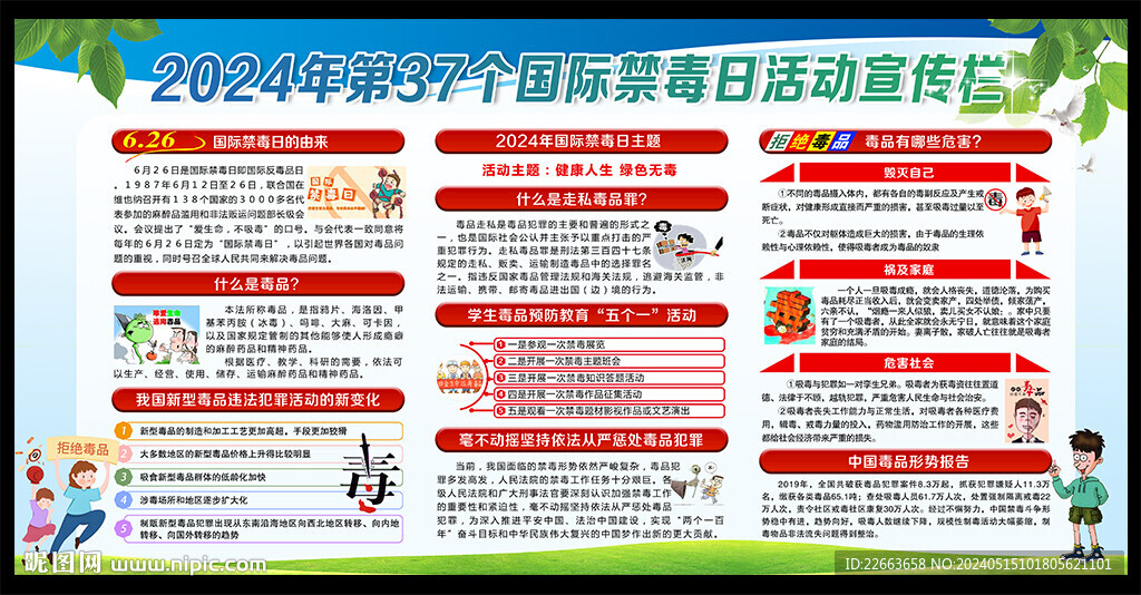 2024年國(guó)際禁毒日展板