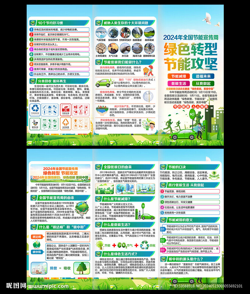 2024全國節能宣傳周三折頁