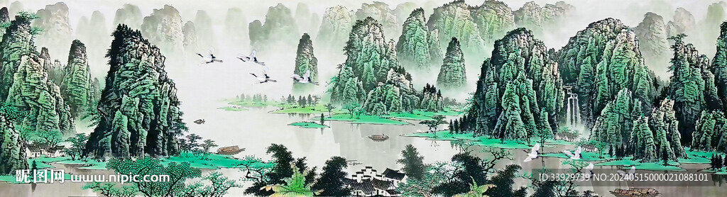 山水風(fēng)景裝飾畫