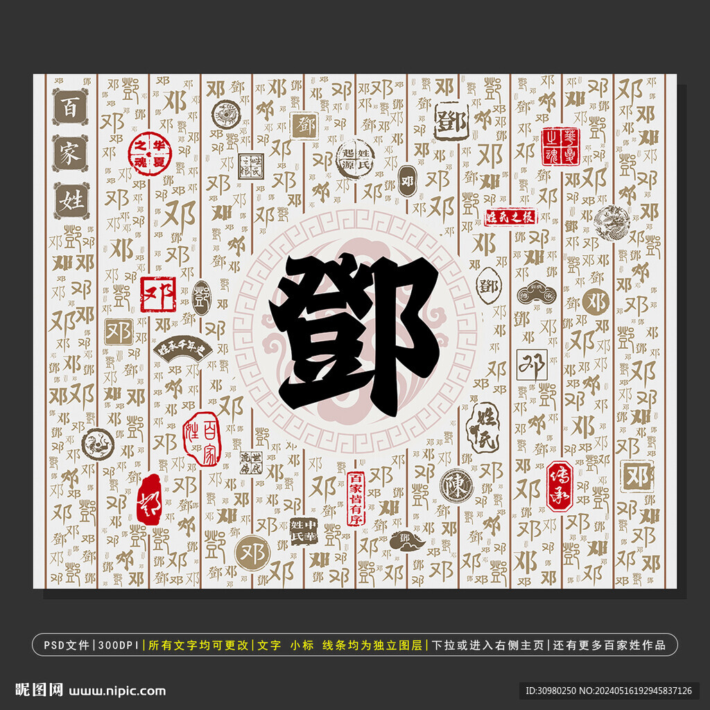 百家姓鄧