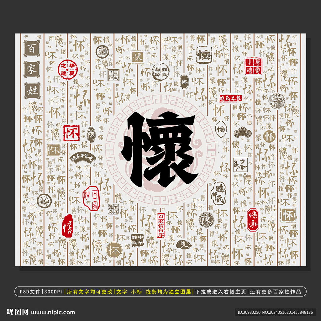 百家姓懷