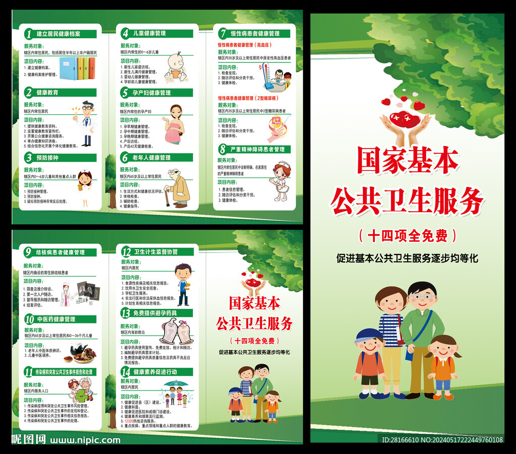國家基本公共衛(wèi)生服務三折頁