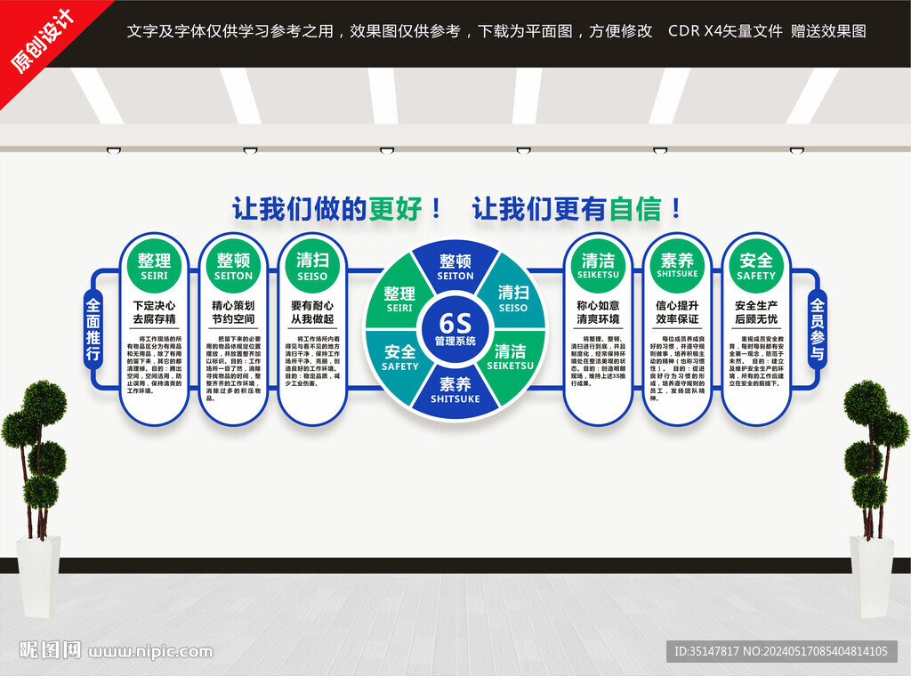 6S企業(yè)管理文化墻