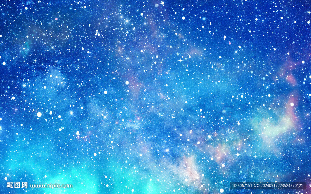 藍(lán)色宇宙星空背景墻