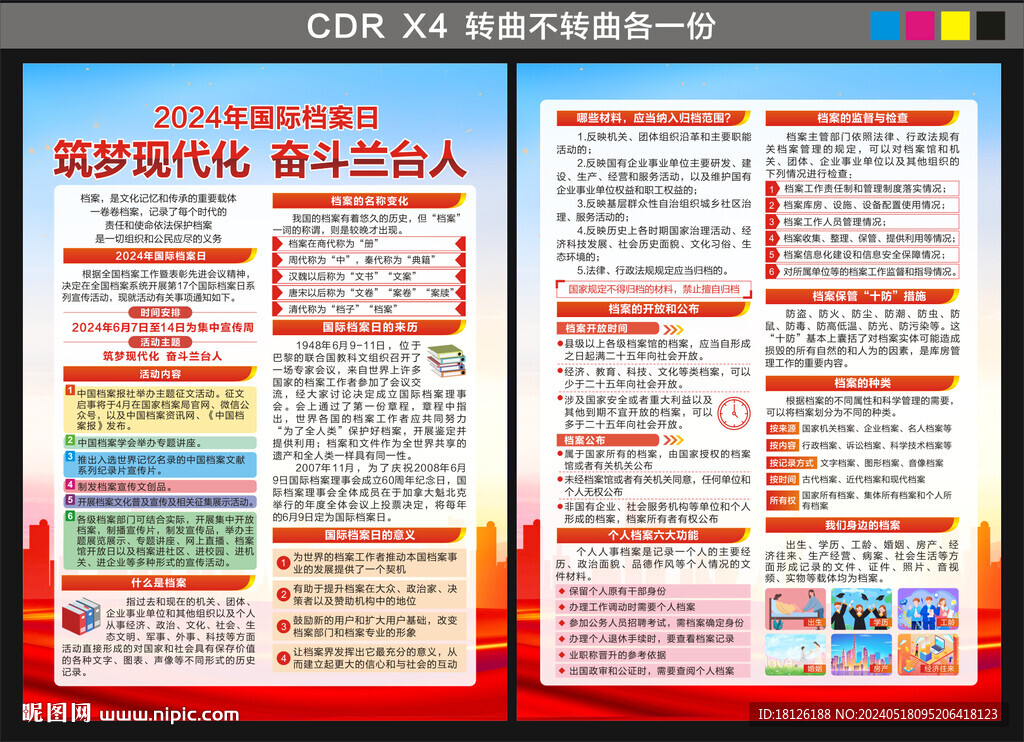 國際檔案日宣傳單