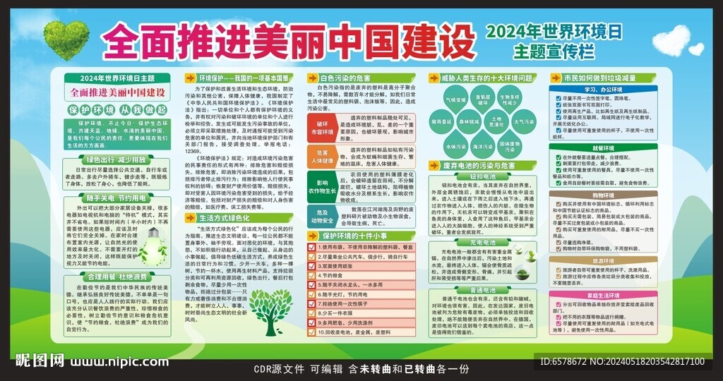 2024年世界環境日宣傳欄