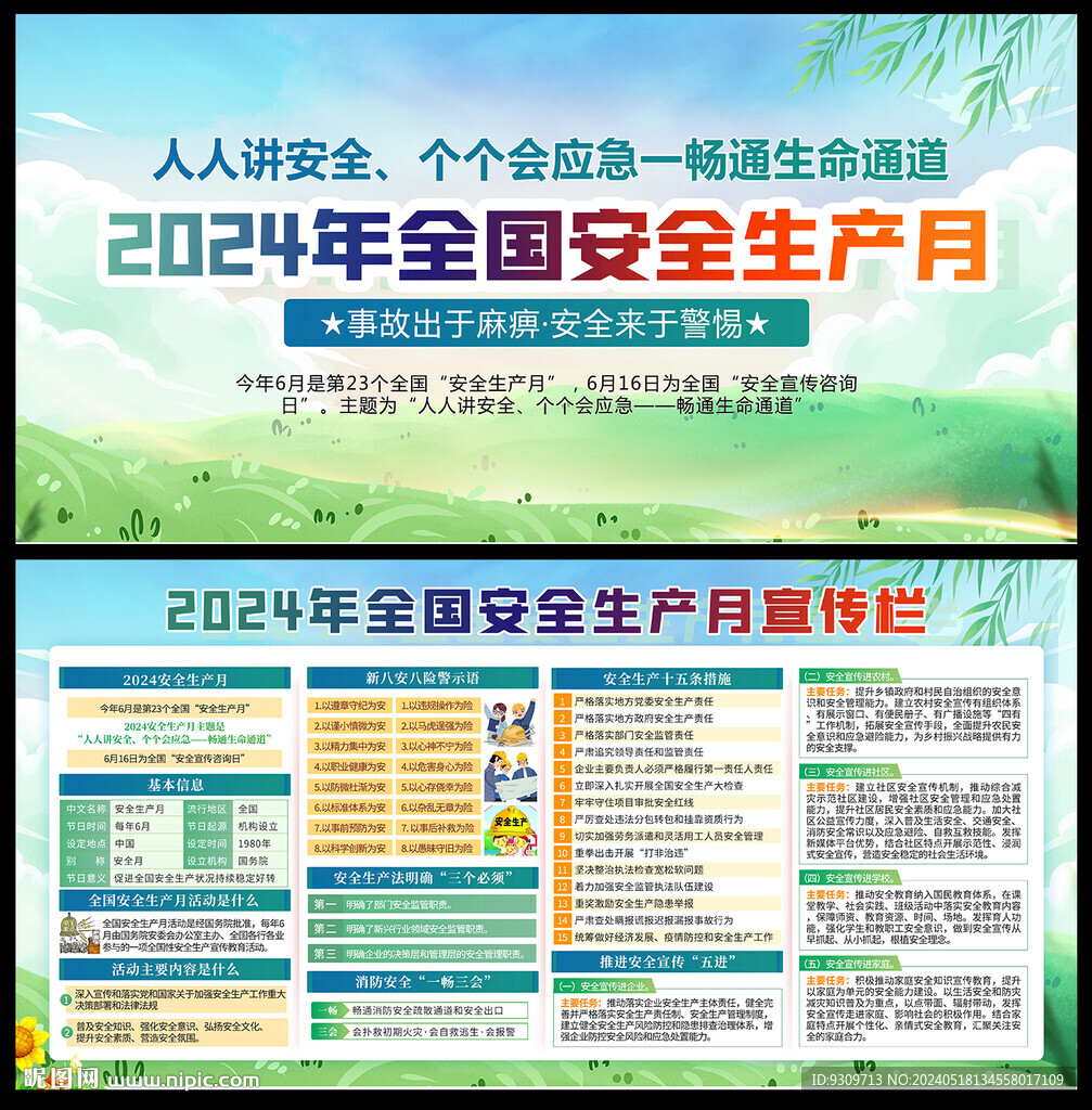 2024安全生產(chǎn)月展板
