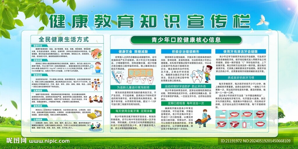 健康教育知識宣傳欄