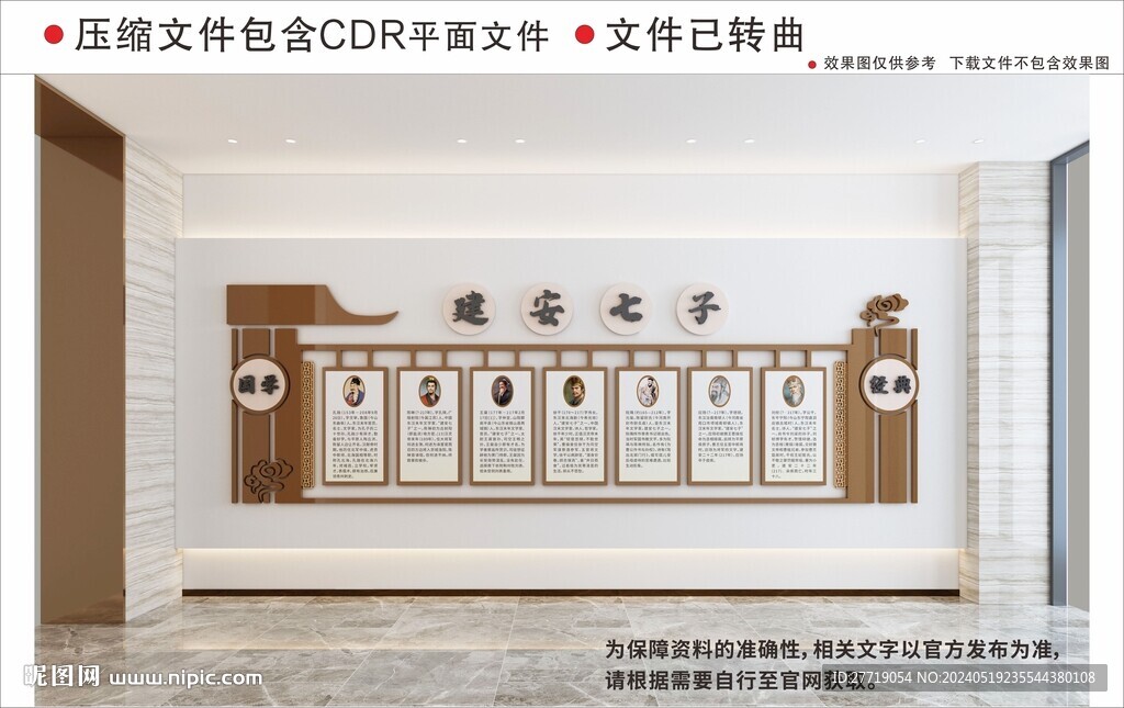 建安七子校園文化墻