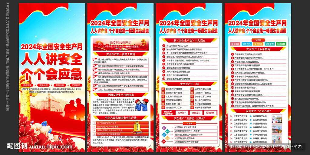 2024年安全生產(chǎn)月展板