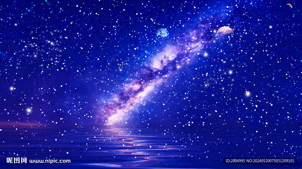 星空星河銀河背景