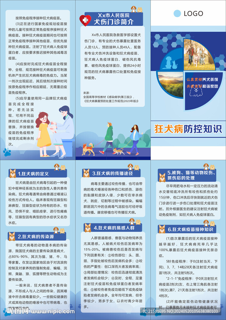 狂犬病折頁圖片
