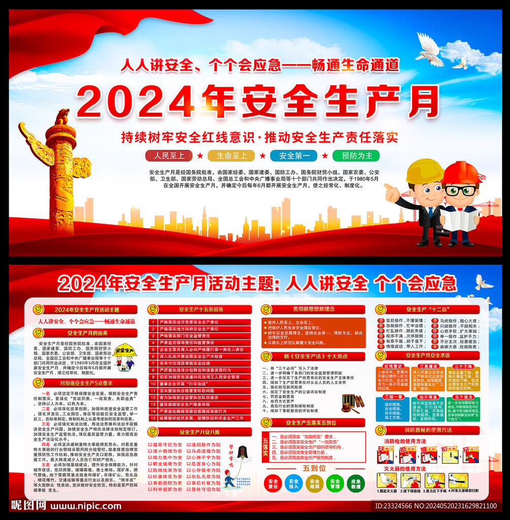 2024年安全生產(chǎn)月展板