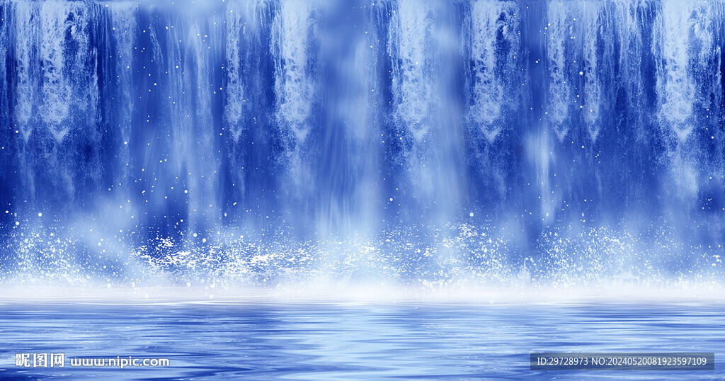 瀑布流水生財