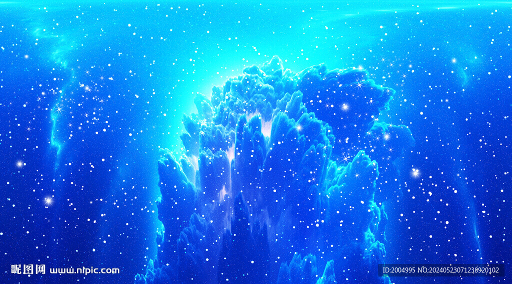 藍色抽象星空