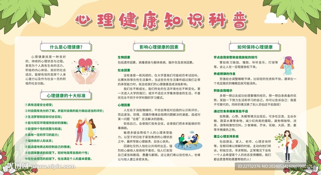 心理健康教育宣傳欄