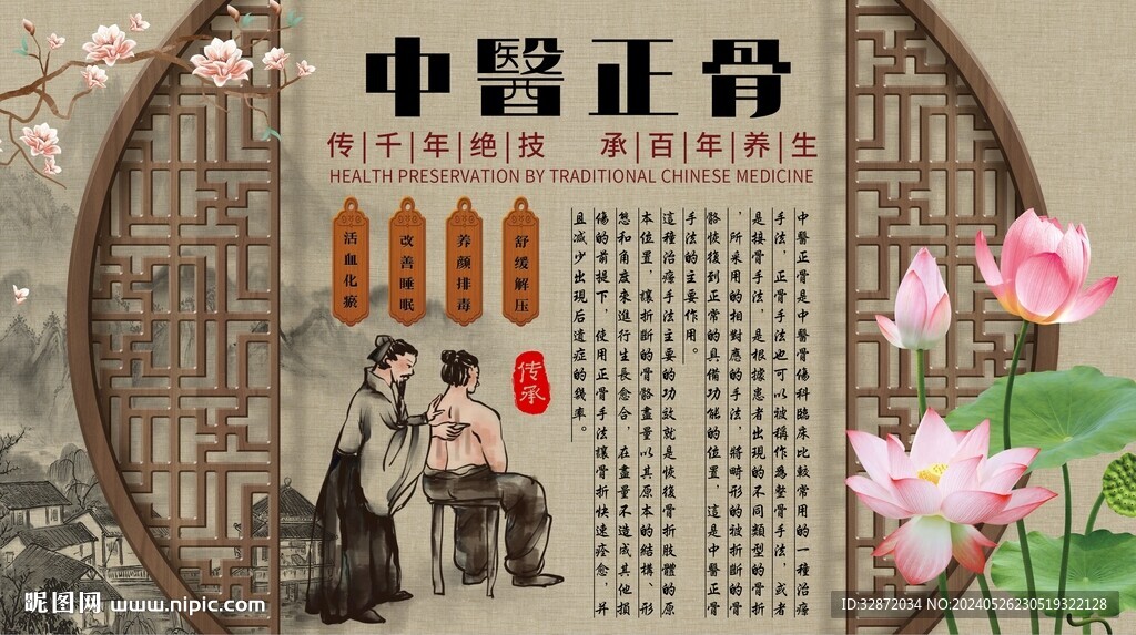 中醫正骨背景墻