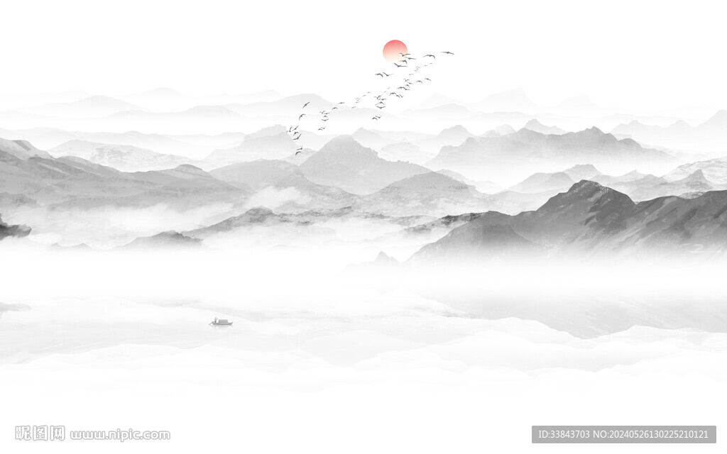 水墨畫山水風(fēng)景