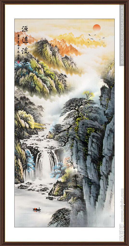 玄關(guān)山水風(fēng)景畫(huà)