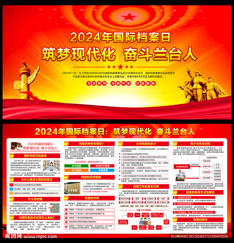 2024國際檔案日展板