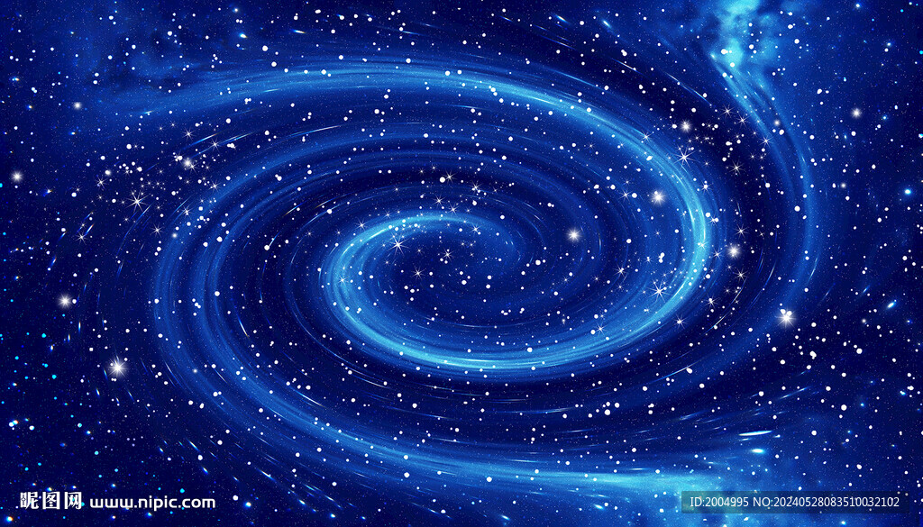 高清藍色旋渦星空
