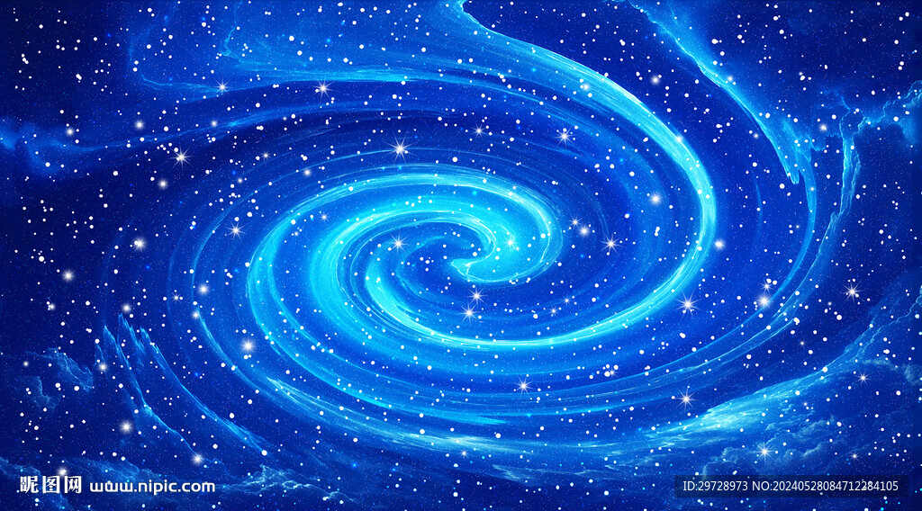 藍色星空旋渦高清背景
