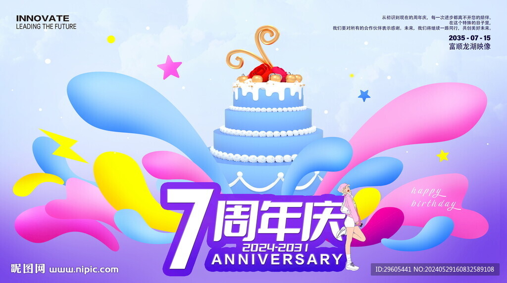 生日7周年慶活動(dòng)背景
