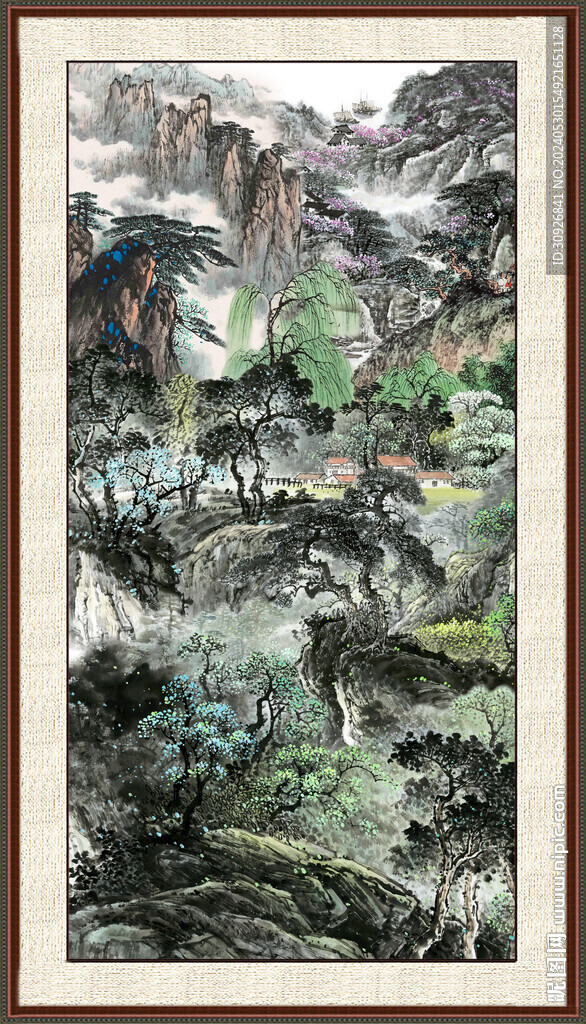 客廳山水畫 