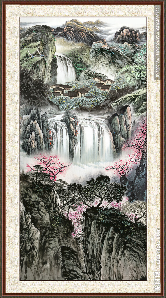 客廳山水畫(huà) 