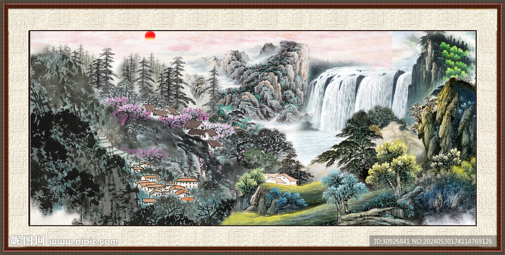 客廳山水畫