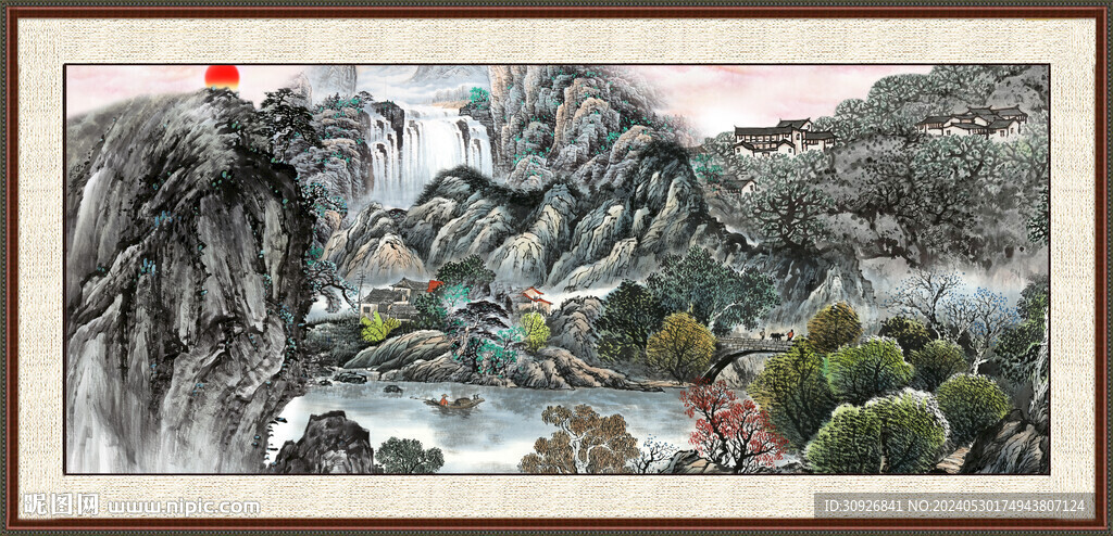 客廳山水畫