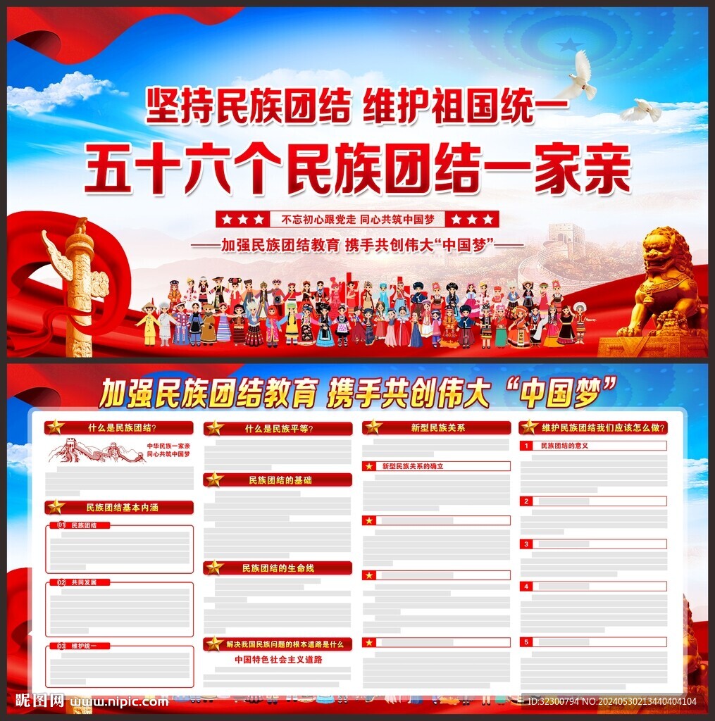民族團結宣傳欄