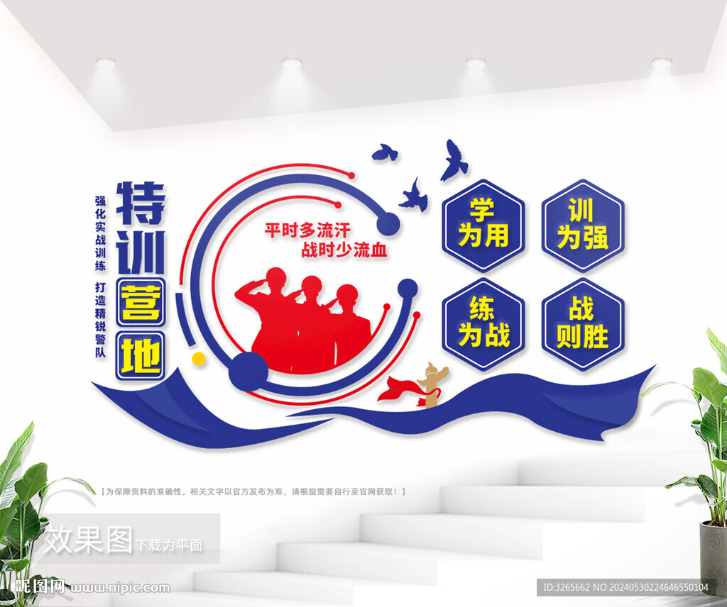 警營特訓(xùn)營地文化墻圖片
