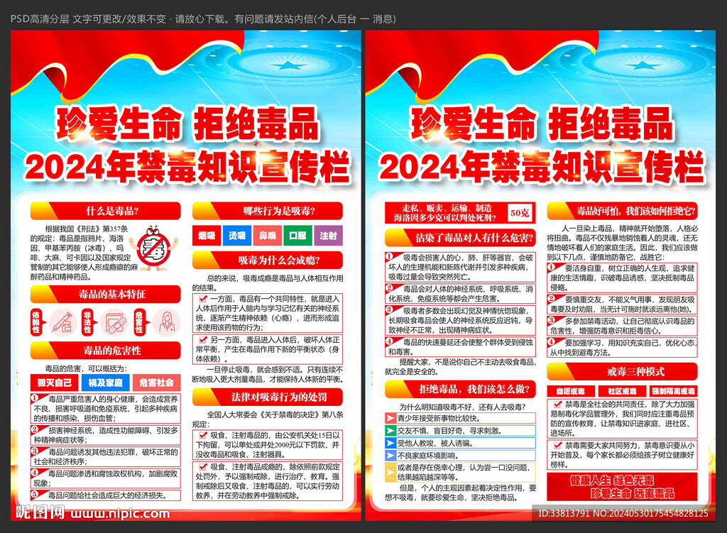 禁毒宣傳單