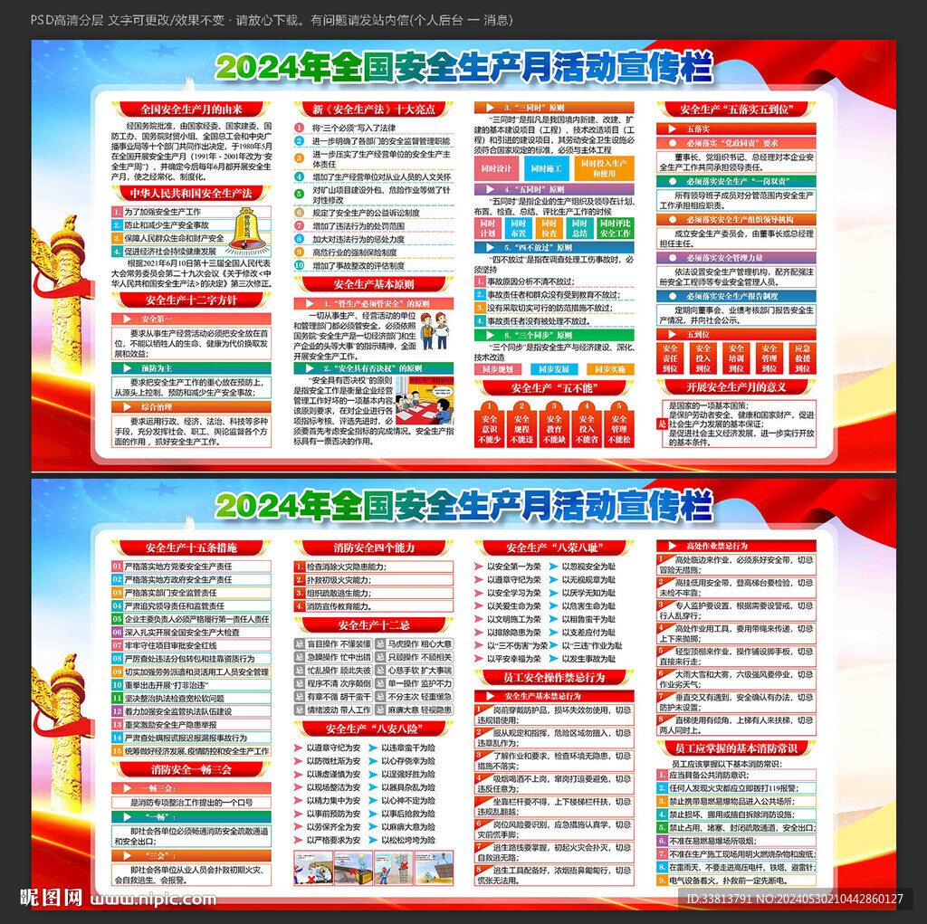 2024年安全月海報掛圖