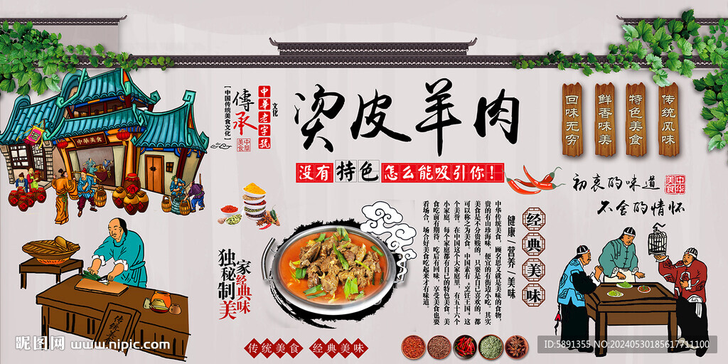 燙皮羊肉