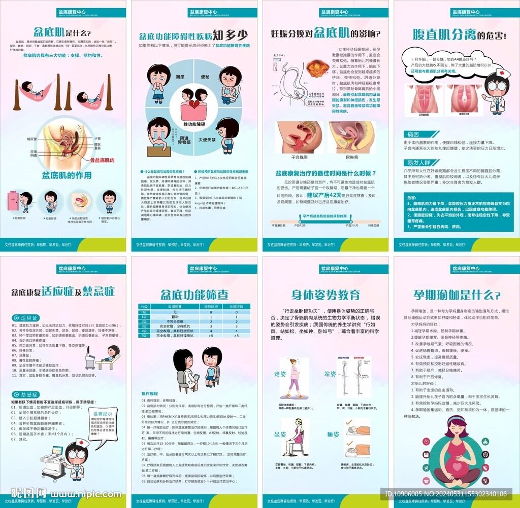 產(chǎn)后科普展板