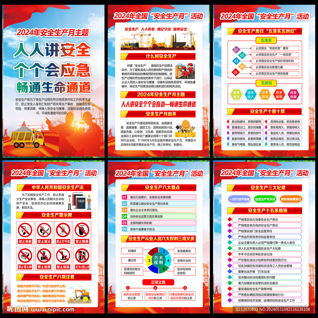 2024年安全生產(chǎn)月展板